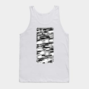 BLACK AND GREY ABSTRACT Tank Top